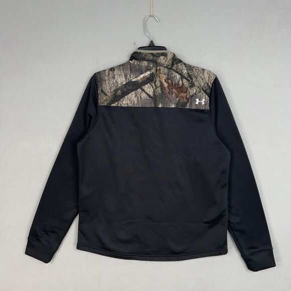 Under Armour Sweatshirt Women Large Camouflage Fleece Pullover Hunting Mossy Oak - Picture 5 of 12